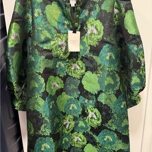 Pomander Place Green Floral Dress